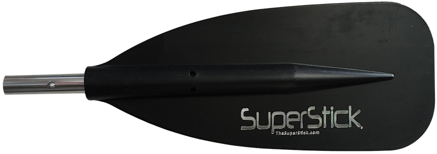 crossed fishing pole paddle Superstick® Push Pole | Shallow Water Anchor Pin